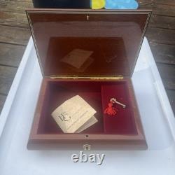 VTG Ercolano Italy Music Box Brenda Burke Art REUGE Swiss Movement 7x10 Large