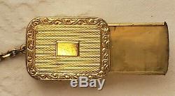 VTG REUGE STE CROIX MUSIC BOX SWISS MADE KEYCHAIN WithPICTURE SLOT WORKS