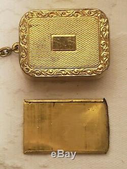 VTG REUGE STE CROIX MUSIC BOX SWISS MADE KEYCHAIN WithPICTURE SLOT WORKS