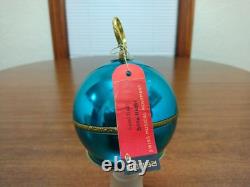 VTG REUGE Swiss Made St Croix Aqua Musical Ball Ornament Musical TESTED #450