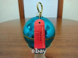 VTG REUGE Swiss Made St Croix Aqua Musical Ball Ornament Musical TESTED #450