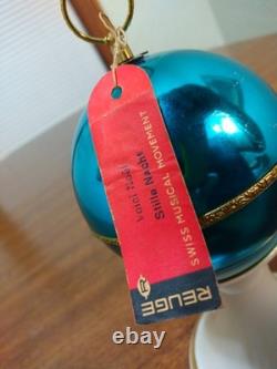 VTG REUGE Swiss Made St Croix Aqua Musical Ball Ornament Musical TESTED #450