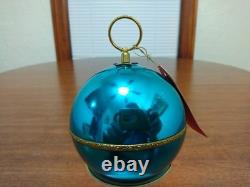 VTG REUGE Swiss Made St Croix Aqua Musical Ball Ornament Musical TESTED #450