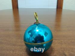 VTG REUGE Swiss Made St Croix Aqua Musical Ball Ornament Musical TESTED #450