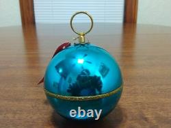 VTG REUGE Swiss Made St Croix Aqua Musical Ball Ornament Musical TESTED #450