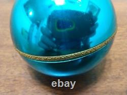 VTG REUGE Swiss Made St Croix Aqua Musical Ball Ornament Musical TESTED #450