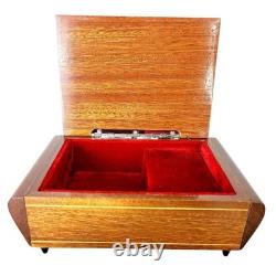 VTG Reuge Fascination Wood Inlaid Music Jewelry Box Velvet Lined Italy 7x4.5 VTG Reuge Fascination Wood Inlaid Music Jewelry Box Velvet Lined Italy 7x4.5