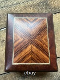 VTG Reuge Music Box Burlwood Inlay Plays Music of the Night Swiss Model 6309