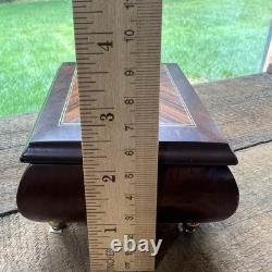 VTG Reuge Music Box Burlwood Inlay Plays Music of the Night Swiss Model 6309