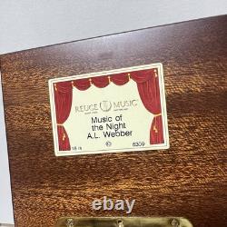 VTG Reuge Music Box Burlwood Inlay Plays Music of the Night Swiss Model 6309