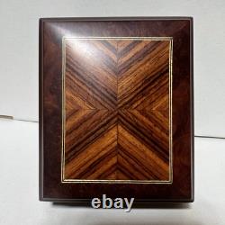 VTG Reuge Music Box Burlwood Inlay Plays Music of the Night Swiss Model 6309