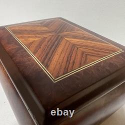 VTG Reuge Music Box Burlwood Inlay Plays Music of the Night Swiss Model 6309