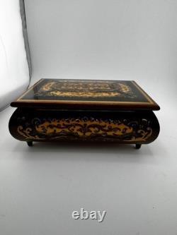 VTG Reuge Music Box Doctor Zhivago Lara's Theme Made In Italy Key Works Wood