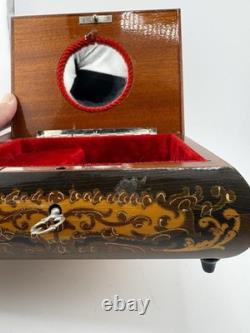 VTG Reuge Music Box Doctor Zhivago Lara's Theme Made In Italy Key Works Wood