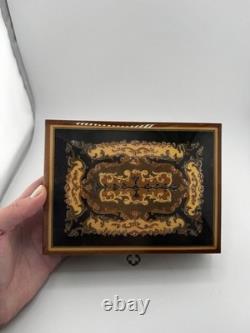 VTG Reuge Music Box Doctor Zhivago Lara's Theme Made In Italy Key Works Wood