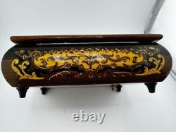VTG Reuge Music Box Doctor Zhivago Lara's Theme Made In Italy Key Works Wood
