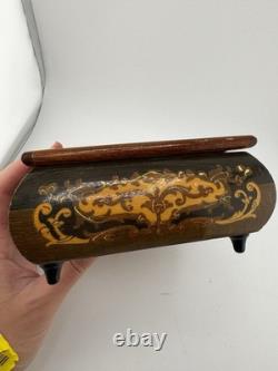 VTG Reuge Music Box Doctor Zhivago Lara's Theme Made In Italy Key Works Wood