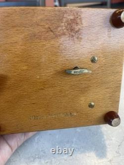 VTG Reuge Swiss Inlaid Wood Jewelry Music Box WORKS Made In Switzerland PRISTINE VTG Reuge Swiss Inlaid Wood Jewelry Music Box WORKS Made In Switzerland PRISTINE