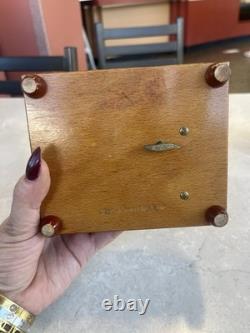 VTG Reuge Swiss Inlaid Wood Jewelry Music Box WORKS Made In Switzerland PRISTINE VTG Reuge Swiss Inlaid Wood Jewelry Music Box WORKS Made In Switzerland PRISTINE