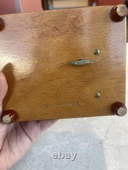 VTG Reuge Swiss Inlaid Wood Jewelry Music Box WORKS Made In Switzerland PRISTINE VTG Reuge Swiss Inlaid Wood Jewelry Music Box WORKS Made In Switzerland PRISTINE