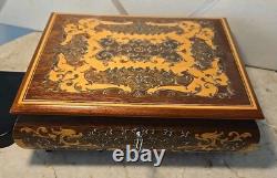 VTG Reuge Torna A Sorrento Swiss Musical Movement Jewelry Music Box Withkey