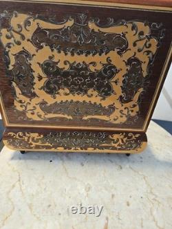 VTG Reuge Torna A Sorrento Swiss Musical Movement Jewelry Music Box Withkey