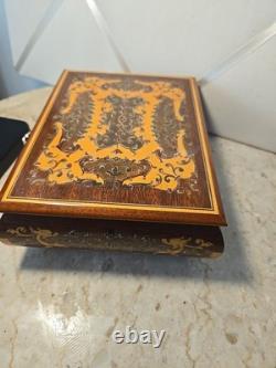 VTG Reuge Torna A Sorrento Swiss Musical Movement Jewelry Music Box Withkey