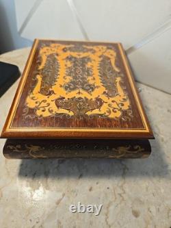 VTG Reuge Torna A Sorrento Swiss Musical Movement Jewelry Music Box Withkey