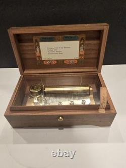 VTG Swiss Reuge Saint-Croix 976 ABCF 4/50 Wooden Music Box Tested Working (7)