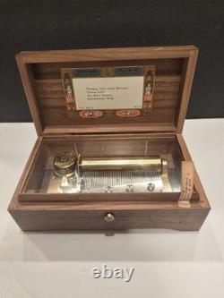 VTG Swiss Reuge Saint-Croix 976 ABCF 4/50 Wooden Music Box Tested Working (7)