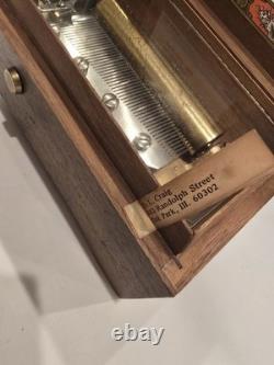 VTG Swiss Reuge Saint-Croix 976 ABCF 4/50 Wooden Music Box Tested Working (7)