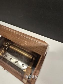 VTG Swiss Reuge Saint-Croix 976 ABCF 4/50 Wooden Music Box Tested Working (7)