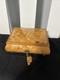 VTG wooden music&jewelry box, Italy, burlwood exterior. Red velvet Inside