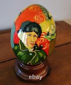 Van Gogh Russian Hand-Painted Ruege Musical Egg