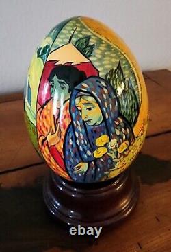 Van Gogh Russian Hand-Painted Ruege Musical Egg
