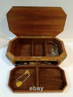 Vintage 18 Note REUGE Musical Jewelry Box NEW in Original Box with Dust Cover MG
