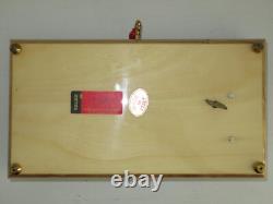 Vintage 1950's REUGE Musical Jewelry Box Italy Mandolin Flute Lacquer Inlay KEY