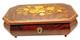 Vintage 1986 Reuge Music Box Inlay Burl Wood Laras Them Sorrento Italy Works