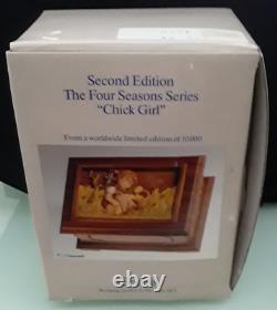 Vintage 1987 goebel second edition CHICK GIRL MUSIC BOX hummel anri reuge italy