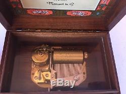 Vintage 36 Note Reuge Music Box Minuett In G