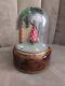 Vintage 60s Reuge Dome Music Box Hold Em Joe with Dancing Figure