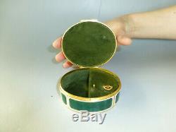Vintage 80s Swiss Reuge Guilloche Enamel Musical Jewelry Box (Watch The Video)
