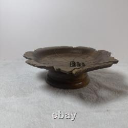 Vintage A. SCHMID REUGE Swiss Music Box Large 9 Carved Grape Leaf Rotating EUC