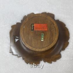 Vintage A. SCHMID REUGE Swiss Music Box Large 9 Carved Grape Leaf Rotating EUC