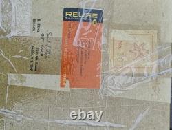 Vintage Alpha Germany Feather Tree Stand Rotating Reuge Music Box Xmas