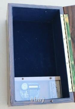 Vintage Angelo Rossoni Reuge Music Jewelry Box Somewhere Over The Rainbow Rare