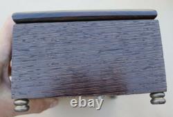 Vintage Angelo Rossoni Reuge Music Jewelry Box Somewhere Over The Rainbow Rare