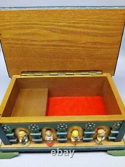 Vintage Anri Wood Music Box Reuge Swiss Movement Italy Tales from Vienna Woods