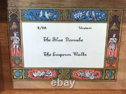 Vintage Antique Key Wind REUGE swiss cylinder music box, 2 Airs Song
