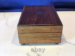 Vintage Antique Key Wind REUGE swiss cylinder music box, 2 Airs Song
